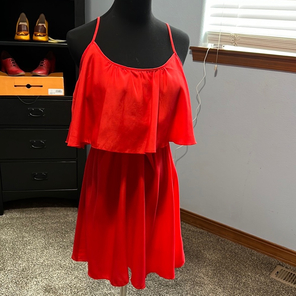 My Michelle Red Spaghetti Strap Dress size Large